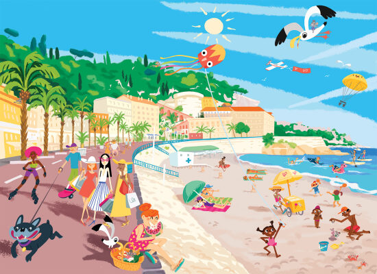la Promenade des Anglais à Nice